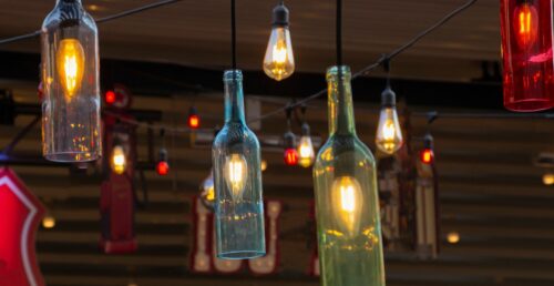 bottle lamp diy