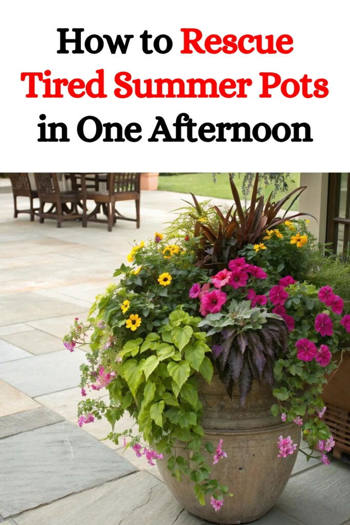How to Rescue Tired Summer Pots in One Afternoon