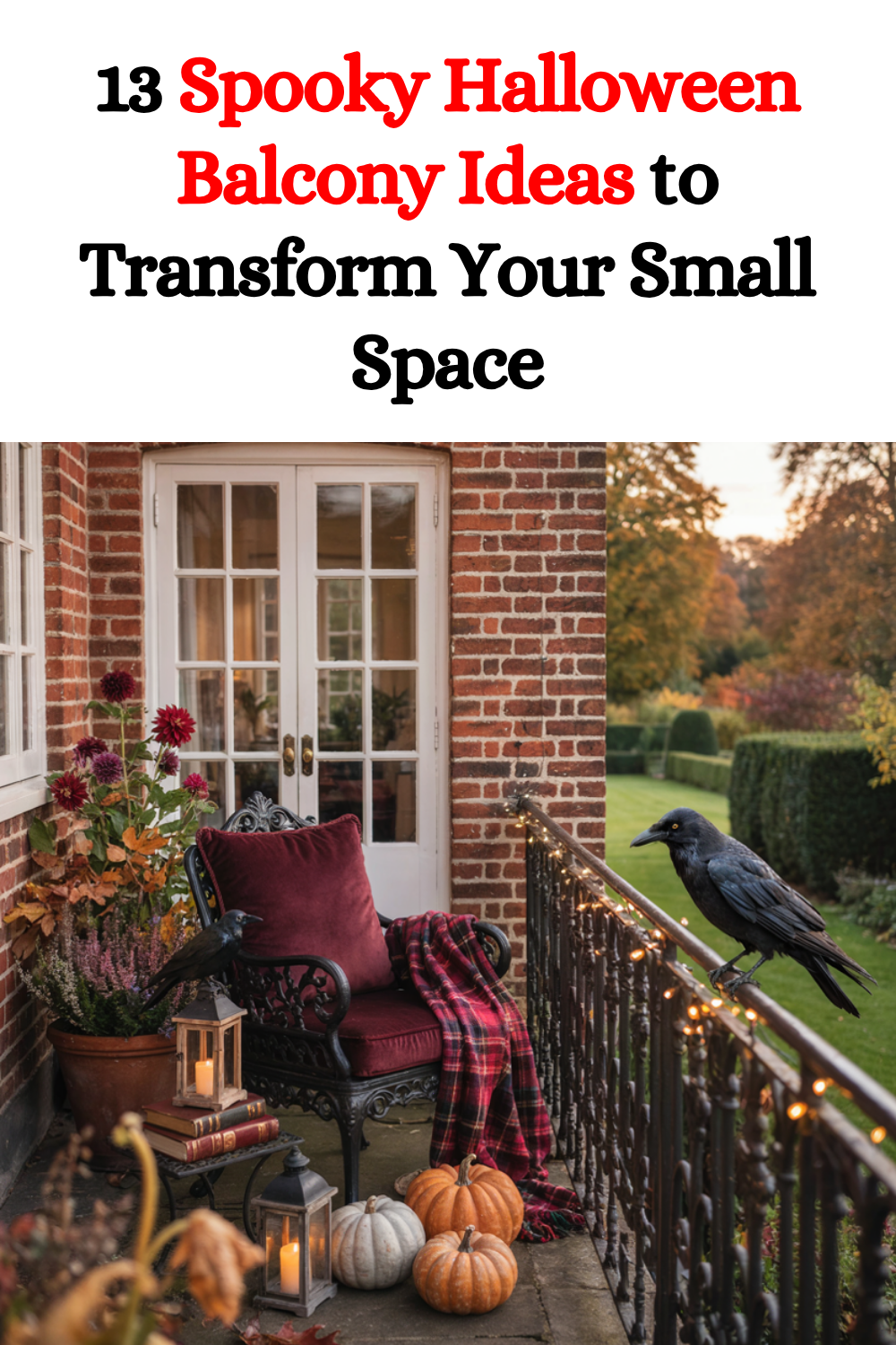 13 Spooky Halloween Balcony Ideas to Transform Your Small Space | DIY ...